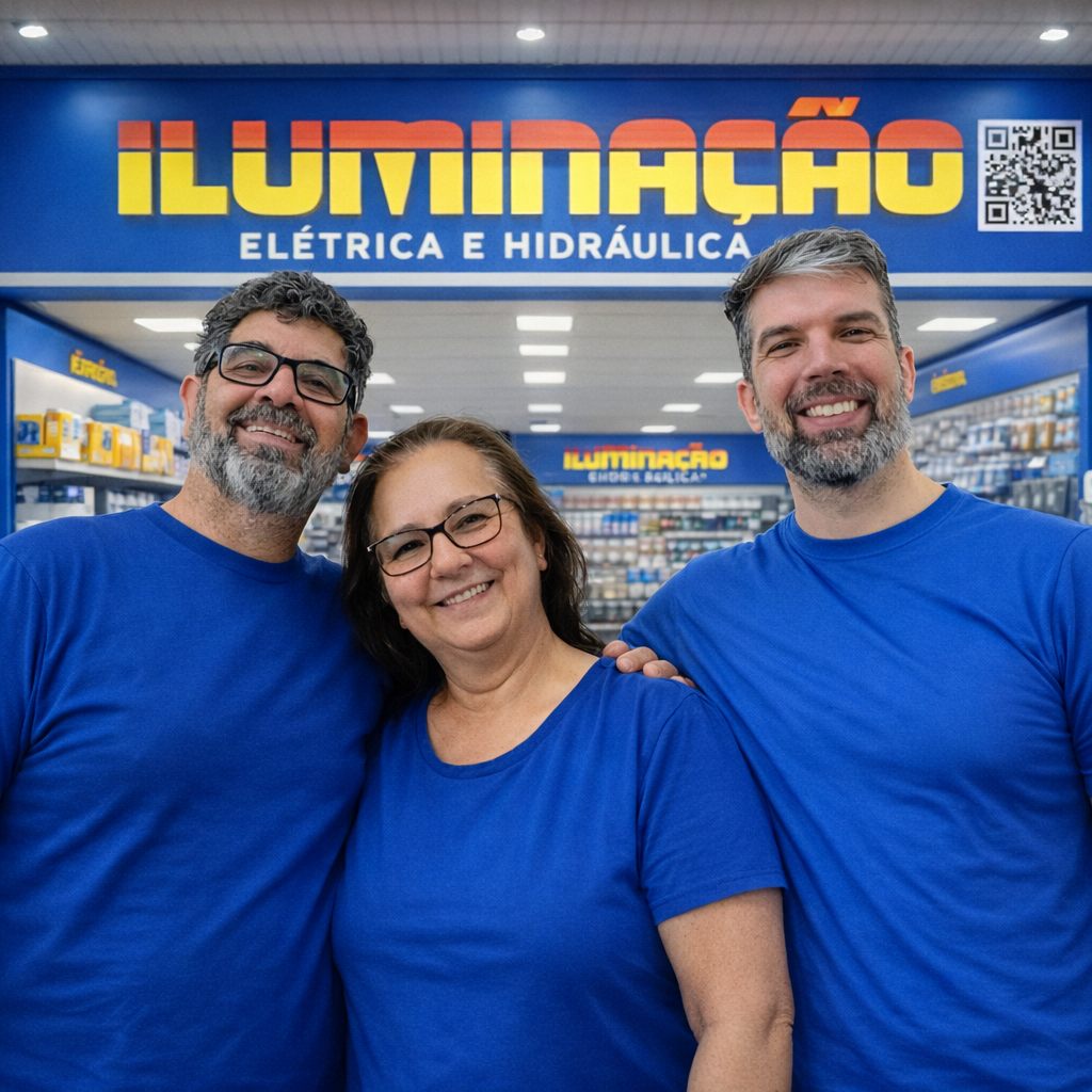 Equipe da loja Iluminação